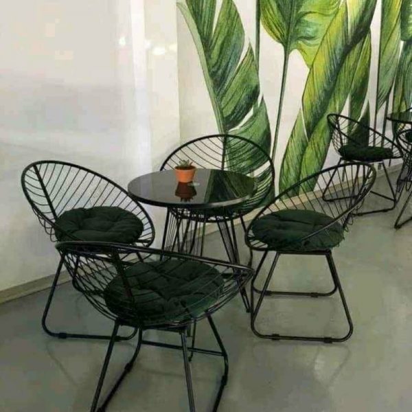 Bộ cafe nón sắt kèm nệm thanh lý giá rẻ