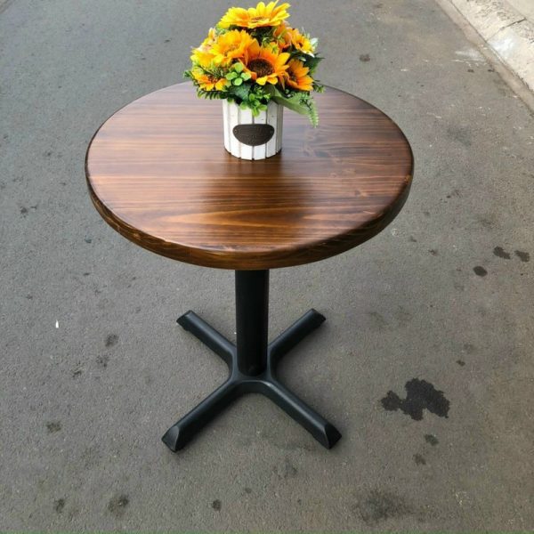 Bàn cafe gỗ me tây nguyên tấm mới 98%