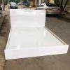 Thanh lý gường gỗ 1m6*2m màu trắng mới 98%