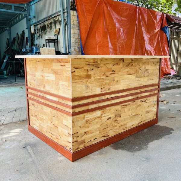 Thanh lý quầy pha chế 2mx1m gỗ tự nhiên đóng mới