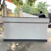 Quầy lễ tân 2m màu trắng xám đóng mới
