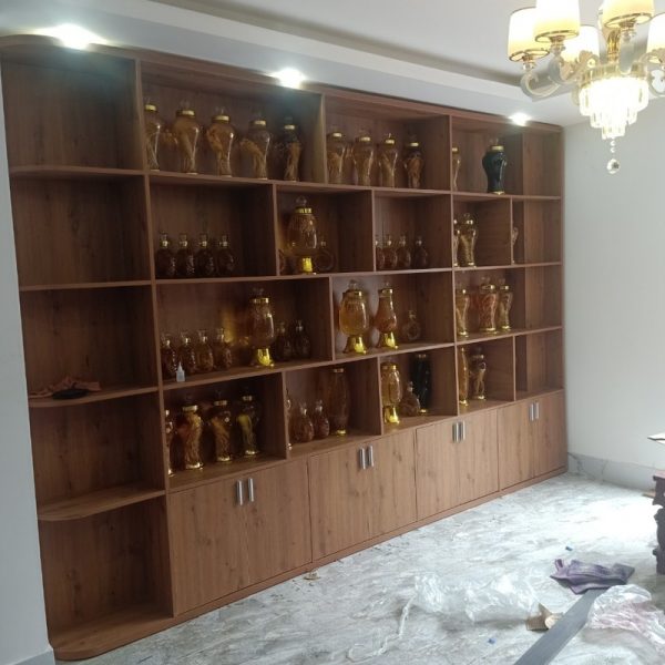 Tủ kệ trưng bày 3m*2m4 đựng rượu giá xưởng