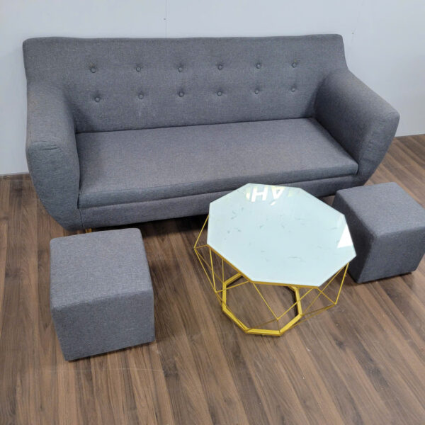 Bộ sofa bọc da kèm bàn tồn kho mới 100%