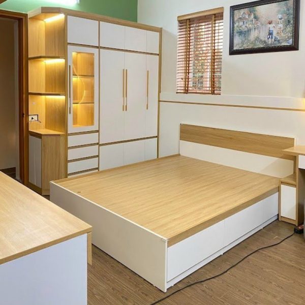 Combo nội thất gia đình 5 món MDF cao cấp mới 100%