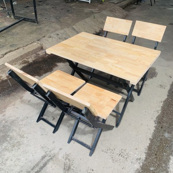 Bộ bàn ghế xếp quán nhậu 90cm*60cm