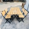 Bộ bàn ghế xếp gỗ quán nhậu 1m1*60cm cũ