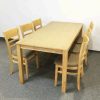Bộ bàn ăn cabin tự nhiên 6 ghế giá rẻ