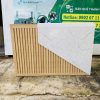 Quầy lễ tân 1m6 ốp vân giã đá mới 99%
