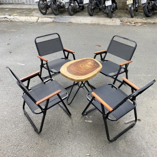 Ghế xếp cafe lưng lưới xuất khẩu