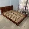 Thanh lý giường ngủ gỗ xoan đào 1m6*2m mới 97%