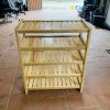 Thanh lý kệ giày dép gỗ cao su mới 100%