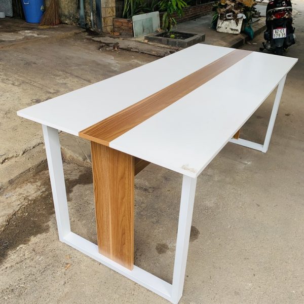 Bàn họp gỗ công nghiệp phủ melamin 1m8x80