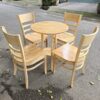 Ghế cafe cabin mặt gỗ tự nhiên mới 100%