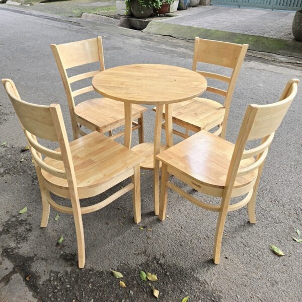 Ghế cafe cabin mặt gỗ tự nhiên mới 100%
