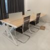 Bàn cụm làm việc 1M2*60CM chân sắt mới 99%