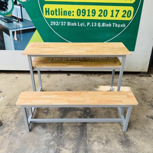 Thanh lý bàn học sinh chân sắt liền
