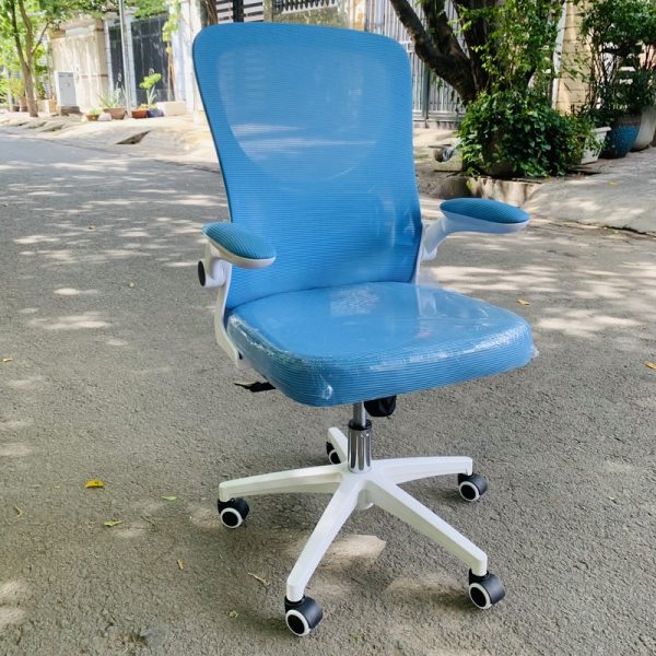 Thanh lý ghế lưới xoay xanh dương giá rẻ