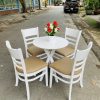 Ghế cafe cabin màu trắng tồn kho mới 100%