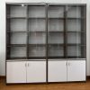 Thanh lý tủ trưng bày kính 2m*2m MDF phủ melamin