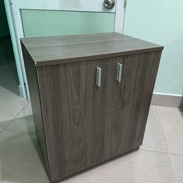Thanh lý tủ hồ sơ 2 cánh 60cm MDF màu xám