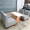 Thanh lý bộ sofa văn phòng tiếp khách kèm bàn mới 95%