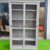 Thanh lý tủ hồ sơ sắt hòa phát 2 cánh lùa mới 95%