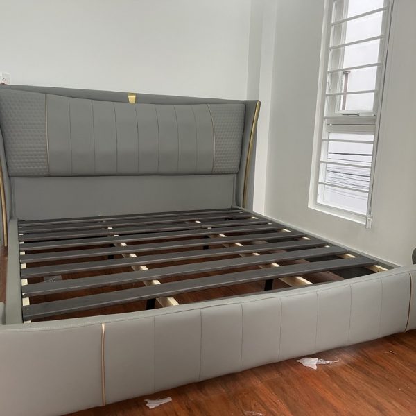 Gường ngủ 1m8 bọc da cao cấp mới 100%