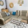 Bộ sofa góc L bọc da kèm bàn mới 100%