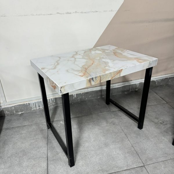 Bàn cafe chân sắt mặt đá ciramex mới 99%