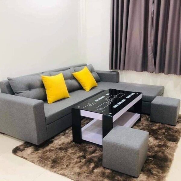 Thanh lý bộ sofa gia đình cao cấp bọc nỉ mới 99%