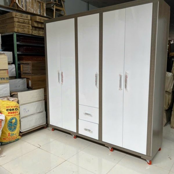 Thanh lý tủ áo 2m*2m MDF cao cấp tồn kho mới 100%