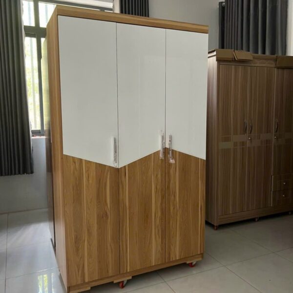 Thanh lý tủ áo gia đình 1M2 cửa mở gỗ MDF 99%