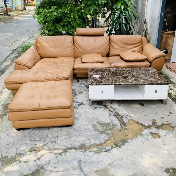 Thanh lý bộ sofa gia đình góc L cao cấp mới 98%