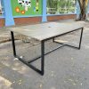Thanh lý bàn họp 1m8*1m2 chân sắt mặt gỗ mới 95%