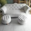 Thanh lý bộ sofa bọc da tiếp khách bọc da mới 99%