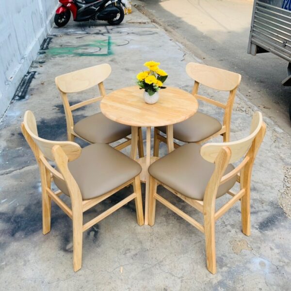 Bộ bàn ghế cafe măngô tự nhiên mới 100%