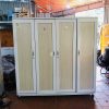 Thanh lý tủ áo sắt 1m8*1m8 màu trắng kem mới 95%