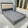 Gường ngủ gia đình 1m4*2m gỗ tự nhiên bọc da
