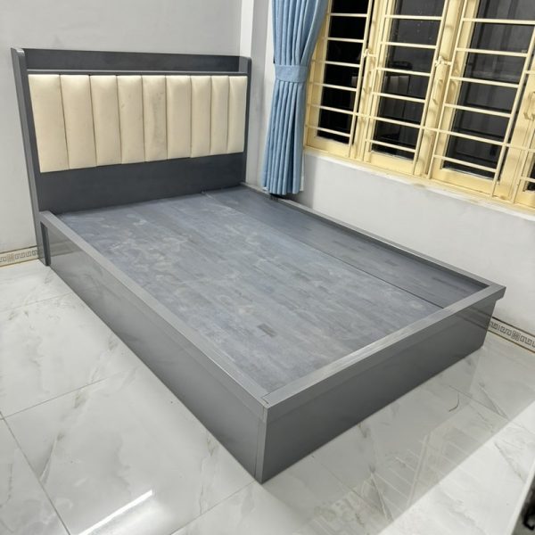 Gường ngủ gia đình 1m4*2m gỗ tự nhiên bọc da