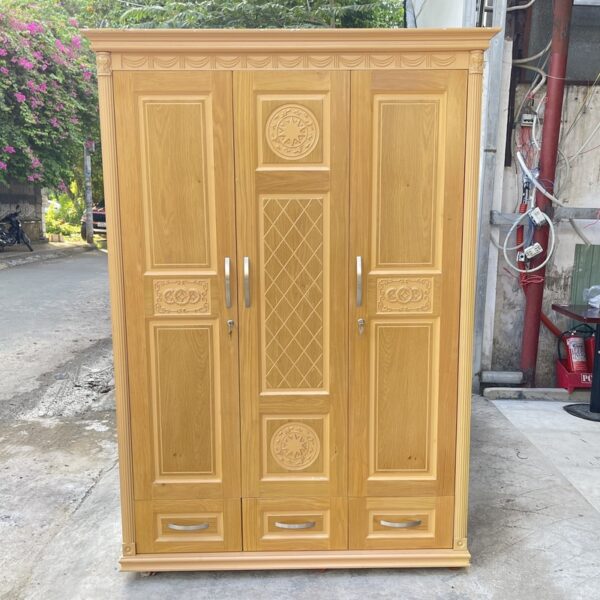 Thanh lý tủ áo 1m4*2m gỗ tự nhiên mới 98%