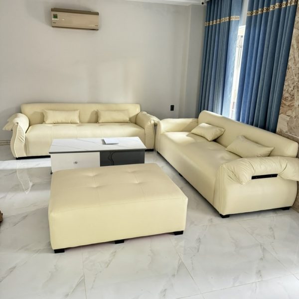 Bộ sofa gia đình bọc da cao cấp mới 100%