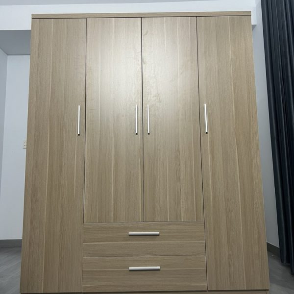 Thanh lý tủ áo 1m8*2m gia đình màu xám mới 98%