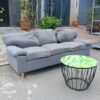 Thanh lý băng ghế sofa màu xám đẹp mới 95%