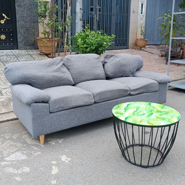 Thanh lý băng ghế sofa màu xám đẹp mới 95%