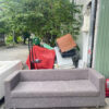 Thanh lý băng ghế sofa màu xám đẹp mới 95%