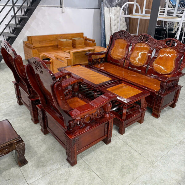 Thanh lý bộ salon gỗ kiểu Đài Loan đẹp như mới