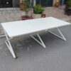 Thanh lý bàn họp 2m4 x 1m2 chân sắt mặt trắng mới 95%