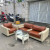 Thanh lý bộ sofa da bò mới 95% giá rẻ