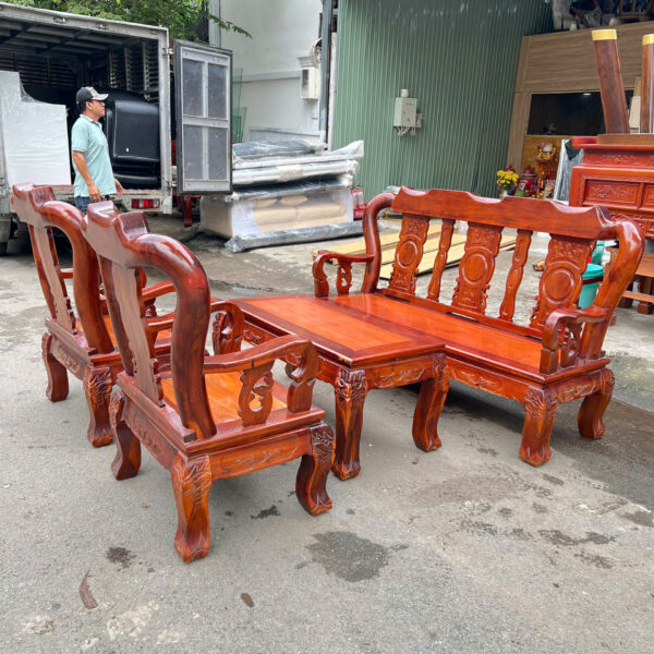 Thanh lý bộ salon gỗ hàng cao cấp