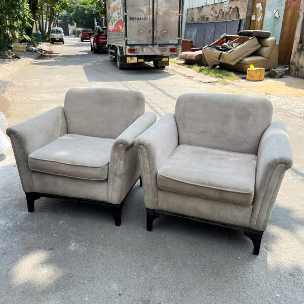 Thanh lý ghế sofa đơn màu xám giá rẻ